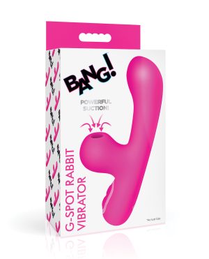 Bang! 10X G-Spot Rabbit Vibrator w/Suction – Pink by Bang! product image