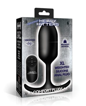 Heavy Hitters – Vibrating Weighted Silicone Anal Plug – Extra Large by Heavy Hitters product image