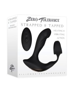 Zero Tolerance Strapped & Tapped Rechargeable Prostate Vibrator – Black by Zero Tolerance product image