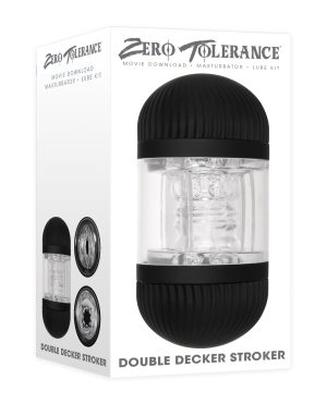 Zero Tolerance Double Decker Stroker – Black/Clear by Zero Tolerance product image
