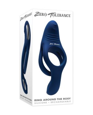 Zero Tolerance Ring Around the Rosy Cock & Ball Vibrator – Blue by Zero Tolerance product image