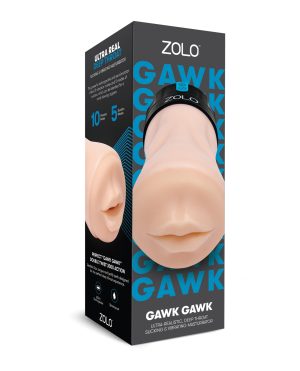 ZOLO Gawk Gawk Deep Throat Vibrating Masturbator – Ivory by ZOLO product image