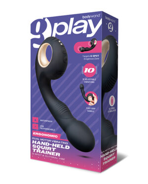 Bodywand G-Play Ergonomic Dual Motor Squirt Trainer – Black by Bodywand product image