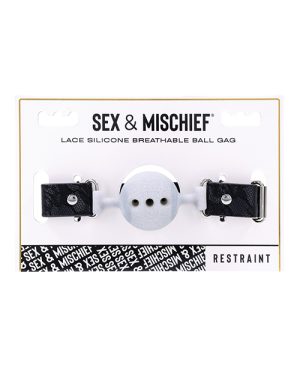 Sex & Mischief Lace Silicone Breathable Ball Gag by Sex & Mischief product image