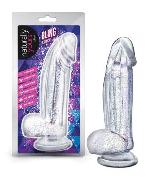 Blush Naturally Yours Bling – Sparkling Clear Dildo by Naturally Yours product image