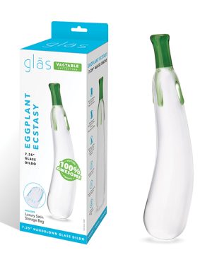 Glas 7.25″ Dildo Eggplant Ecstasy by Glas product image