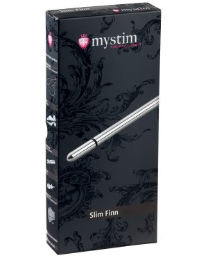 Mystim Slim Finn eStim Urethral Sound – Silver by Mystim product image