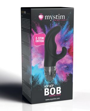 Mystim Hop Hop Bob eStim Vibrator – Black by Mystim product image