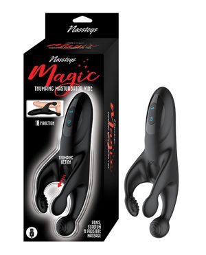 Magic Thumping Masturbator – Black by Nasstoys product image