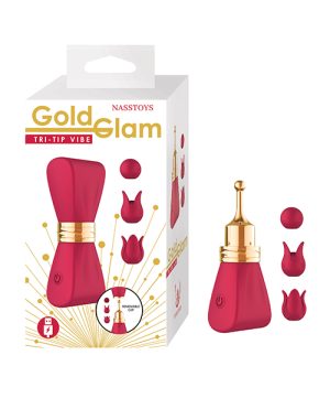 Gold Glam Tri-Tip Vibe – Red by Nasstoys product image