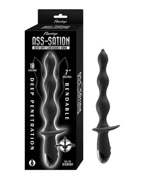 Ass-Station Deep Dive Contoured Wand – Black by Nasstoys product image