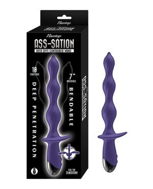 Ass-Station Deep Dive Contoured Wand – Purple by Nasstoys product image
