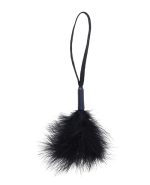 SS102-06 Sex & Mischief Peaches ‘n CreaMe Wrist Feather Tickler – Black by Sex & Mischief product image