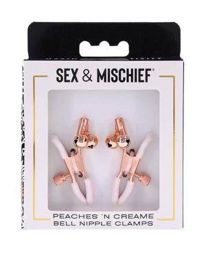 Sex & Mischief Peaches ‘n CreaMe Bell Nipple Clamps by Sex & Mischief product image