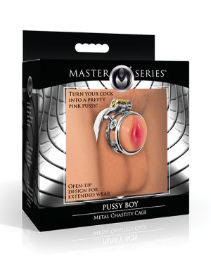 Master Series Pussy Boy Metal Chastity Cage by Master Series product image