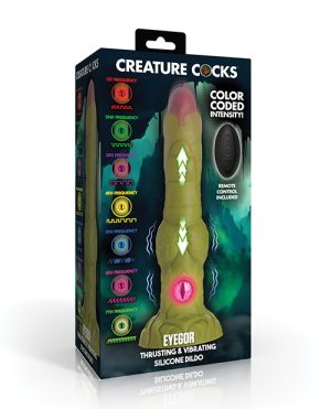 Creature Cocks – Eyegor Thrusting & Vibrating Silicone Dildo by Creature Cocks product image