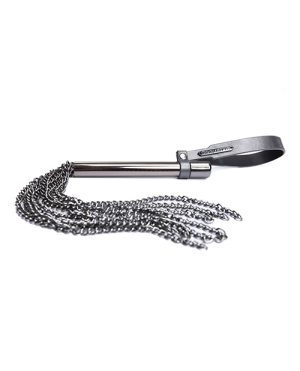 Pleasure Collection Gunmetal Glam Mini Whip w/Metal Chain Strands by Coquette Pleasure Collection product image