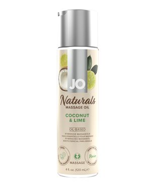 JO Naturals Massage Oil – Coconut & Lime 4 oz Bottle by JO product image
