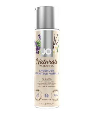 JO Naturals Massage Oil – Lavender & Vanilla 4 oz Bottle by JO product image