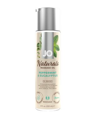 JO Naturals Massage Oil – Peppermint & Eucalyptus 4 oz Bottle by JO product image