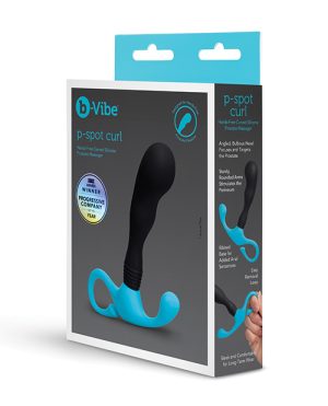 P-Spot Curl Hands-Free Curved Silicone Prostate Massager by b-vibe product image