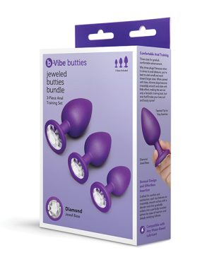 Jeweled Butties Bundle 3-Piece Anal Training Set by b-vibe product image