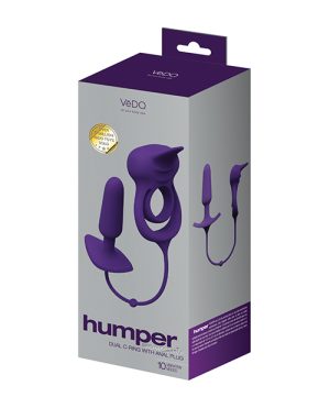 VeDO Humper Rechargeable Dual C-Ring w/Anal Plug – Purple by VeDO product image