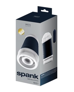 VeDO Spank Rechargeable Vibrating Stroker – Black by VeDO product image