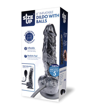 Size Up 6 Inch Inflatable Dildo w/Balls by Size Up product image