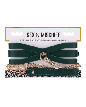 Sex & Mischief Indica Cutout Collar & Leash by Sex & Mischief product image