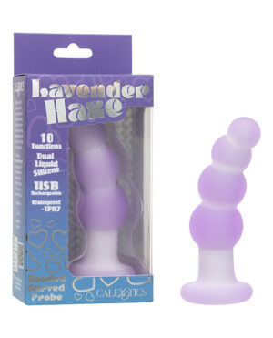 Lavender Haze Beaded Curved Anal Probe by Lavender Haze product image