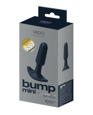 VeDO Bump Mini Rechargeable Anal Plug – Black by VeDO product image