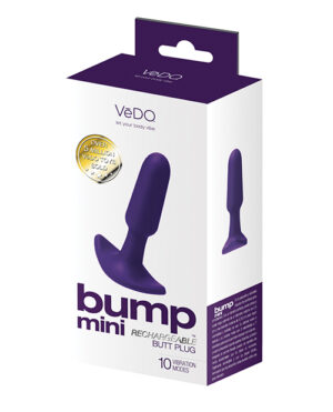 VeDO Bump Mini Rechargeable Anal Plug – Purple by VeDO product image