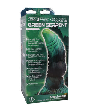 Vac-U-Lock x Fantasy Fuckers – Green Serpent – Green by Vac-U-lock product image