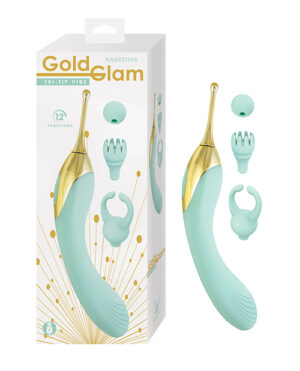 Nasstoys Gold Glam Tri-Tip Vibe – Aqua by Nasstoys product image