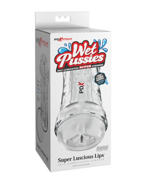PDX Extreme Wet Pussies Super Luscious Lips Self-Lubricating Stroker – Frosted by PDX Extreme product image