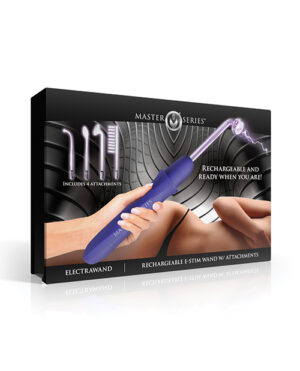 Master Series Elektrawand Rechargeable Violet Wand w/Attachments – Purple by Master Series product image