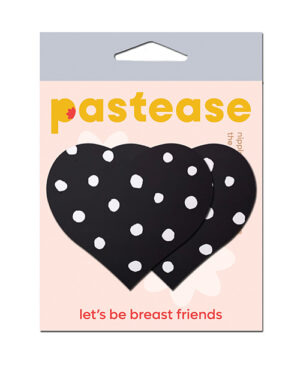 Pastease Heart w/Polka Dot – White/Black O/S by Pastease product image