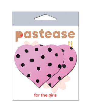 Pastease Heart w/Polka Dot – Pink/Black O/S by Pastease product image