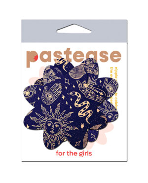 Pastease Midnight Celestial Sun & Moon Petal – Black/White O/S by Pastease product image