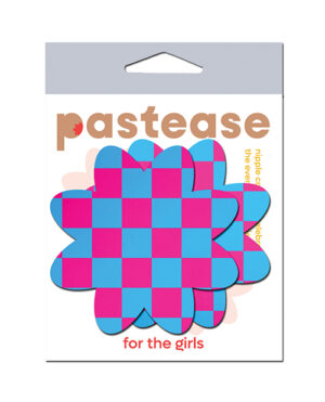 Pastease Neon Checkered Petal – Pink/Blue O/S by Pastease product image