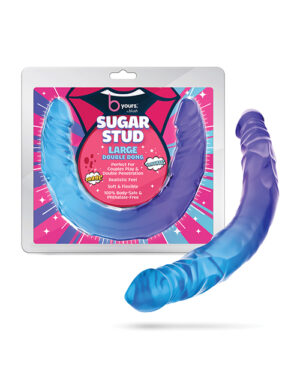 Blush B Yours 14″ Large Double Dong Sugar Stud – Multi Color by B Yours product image