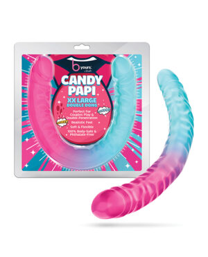 Blush B Yours 18″ XX Large Double Dong Candy Papi – Multi Colors by B Yours product image