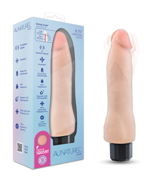 Blush Au Naturel 8.75″ Vibrating Realistic G-Spot Dildo – Beige by Au Naturel product image