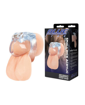 Small Dick Acrylic Mini Chastity Cage by Blue Line product image