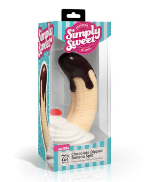 Simply Sweet Chocolate Dipped Banana Split Premium Silicone Dildo by Simply Sweet product image