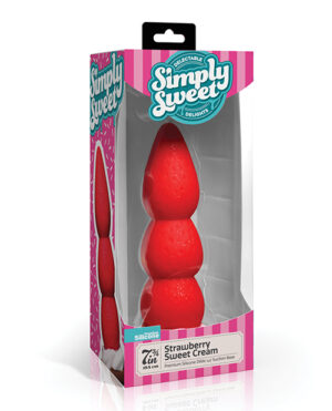 Simply Sweet Strawberry Sweet Cream Premium Silicone Dildo by Simply Sweet product image
