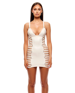 Strap Tease Strappy Vinyl Mini Dress by Forplay product image
