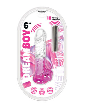 Wet Dreams Dream Boy 6″ Jelly Vibrator – Pink by Wet Dreams product image