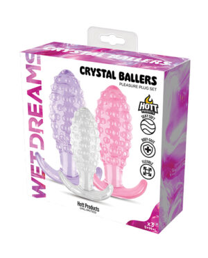 Wet Dreams Crystal Ballers Anal Plugs 3 Pack by Wet Dreams product image